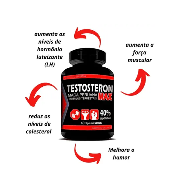 Testosteron Max 40% Sapominas 120 Caps - RN - Imagem 2