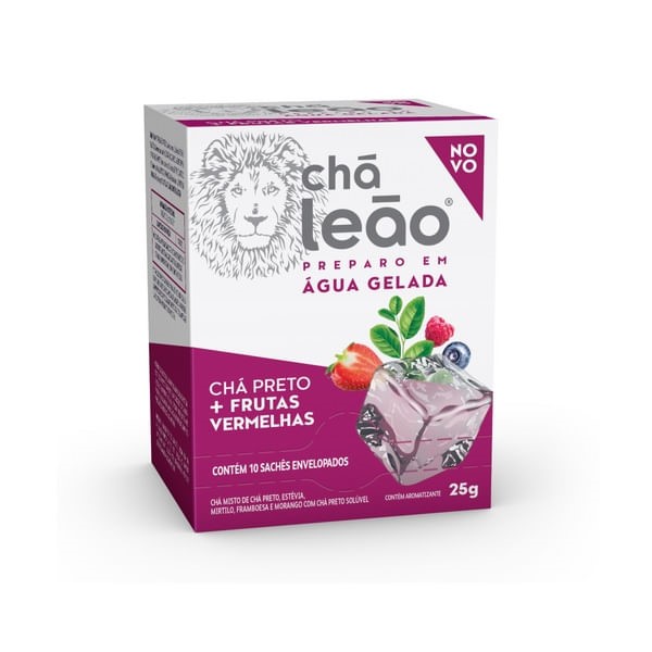Cha Mate Gelado Frutas Vermelhas 2,5g - Leao - Imagem 2