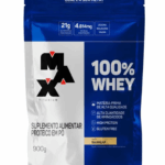 Whey 100% Refil Sabor Baunilha 900g - Max Titanium