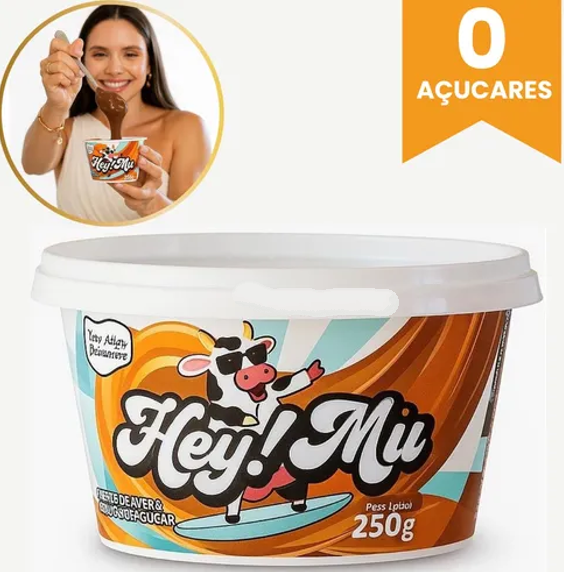 Doce de Leite Zero Acucar 250g - Hey! Mu - Imagem 4