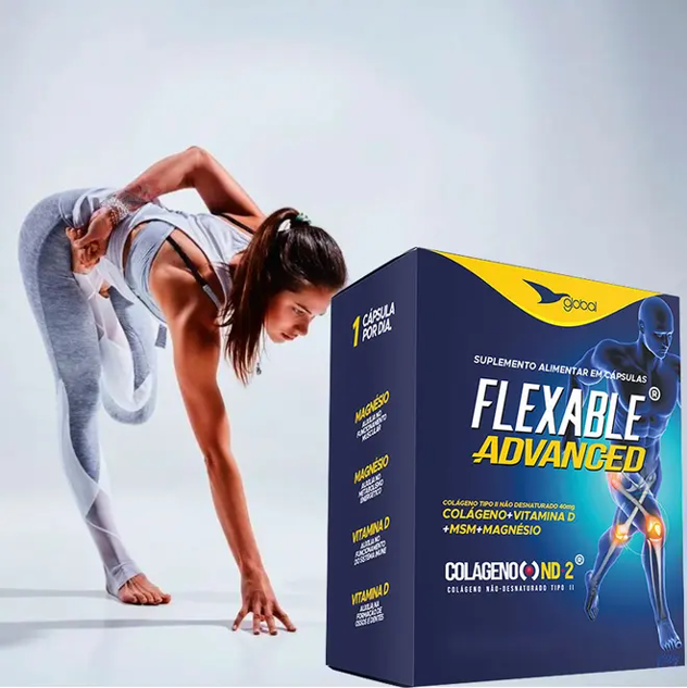 Flexable Advanced Colágeno Tipo II Com Vitaminas - Global - Imagem 3